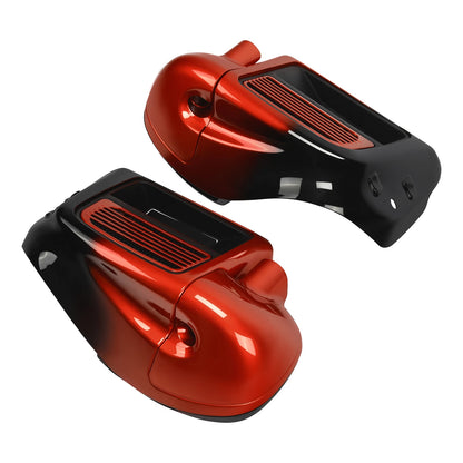 Vented Fairing for Harley Touring 2014-2023 Sunset Orange/Black Fade