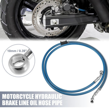 55.12" 10mm Motorcycle Hydraulic Brake Line Blue for Motorcycle