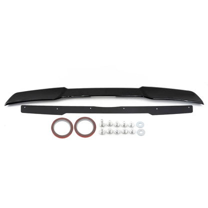 Black Rear Trunk Wing Spoiler with Acrylic Panels for 2005-2013 Corvette C6