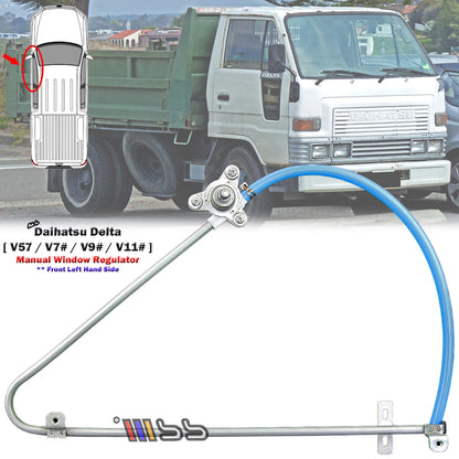 Front Left Manual Window Regulator for Daihatsu Delta V57 V75 V76 V78 (1985-1995)