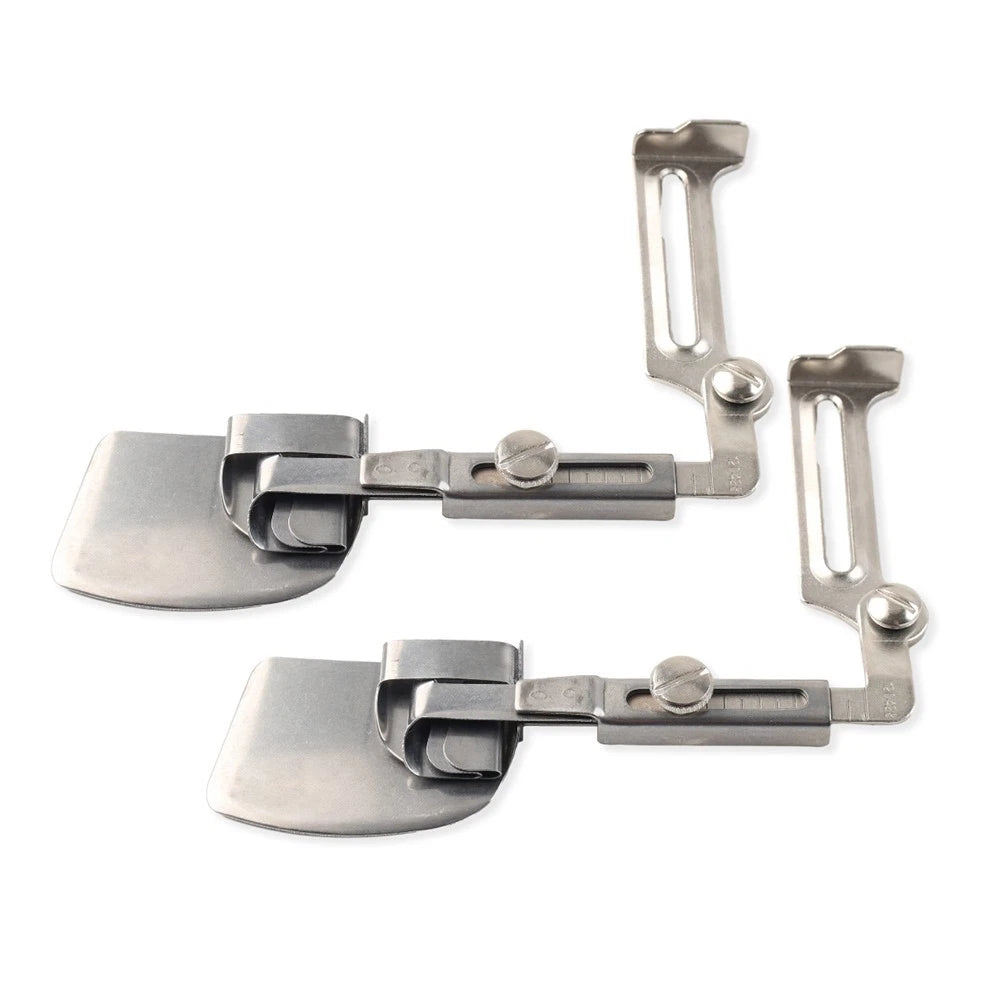 Adjustable End Size Double Fold Hemming Folder Attachment for Sewing Machines