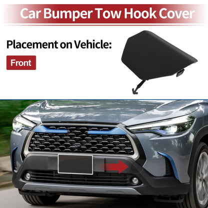 Tow Hook Cover Cap for Toyota Corolla Cross (2022-2023) - Black 1 x Piece