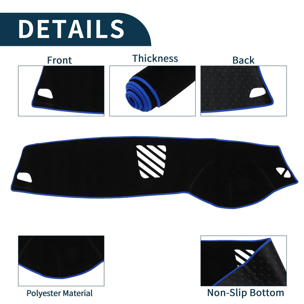 Dashboard Cover Mat for BMW 5 Series F10 F11 Sun Protector (2011-2017)