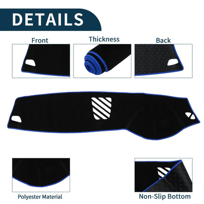 Dashboard Cover Mat for BMW 5 Series F10 F11 Sun Protector (2011-2017)