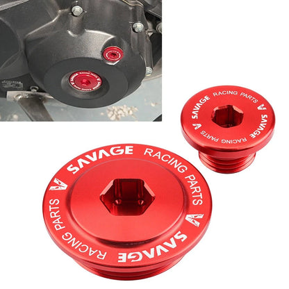 Red Crankcase Cover Screw Plug Alternator Cap for HONDA XR250L (1991-1996)