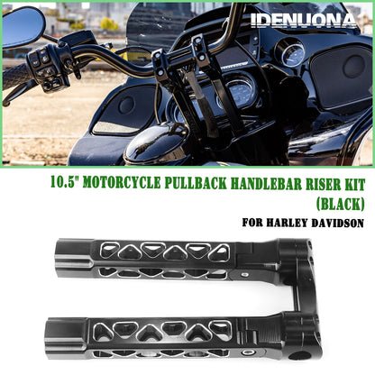 10.5" Pullback Handlebar Riser Kit for Harley Davidson