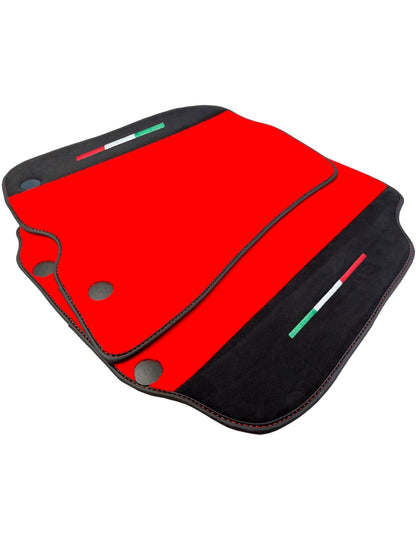 Genuine Alcantara Leather Floor Mats for Ferrari 812 Superfast (2017-2023)