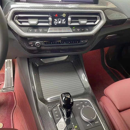 Carbon Fiber Console Vent &Interior Door Panel Cover for BMW X3 X4 G01 G02 22-23