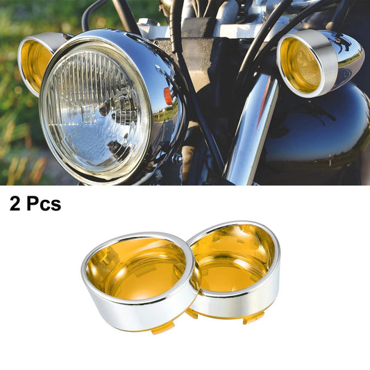 2pcs Turn Signal Light Covers for Harley Dyna Yellow