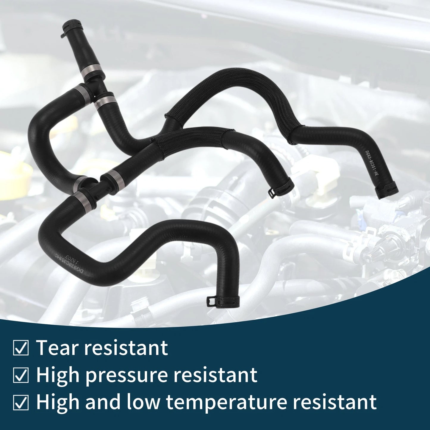 Radiator Hose for Ford Mondeo 2017-2018 Rubber Heating Water Pipe