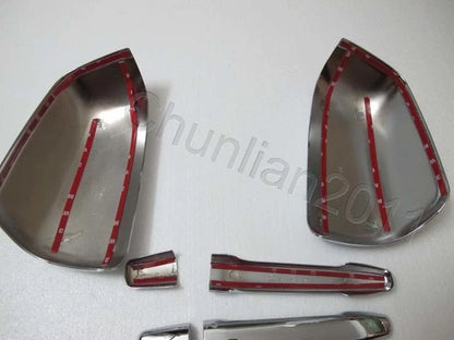 Side Mirror Door Handle Cover Trim for Mitsubishi Lancer EX (2008-2016)