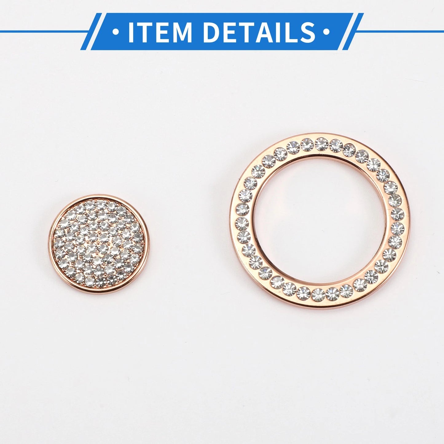 Push Start Button Cover 4cm for Land Rover Rose Gold Tone
