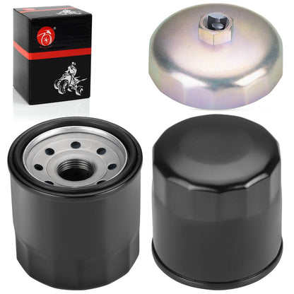 2 x Oil Filter & Wrench Tool for Honda VTX1300 / VTX1800 (2003–2008)