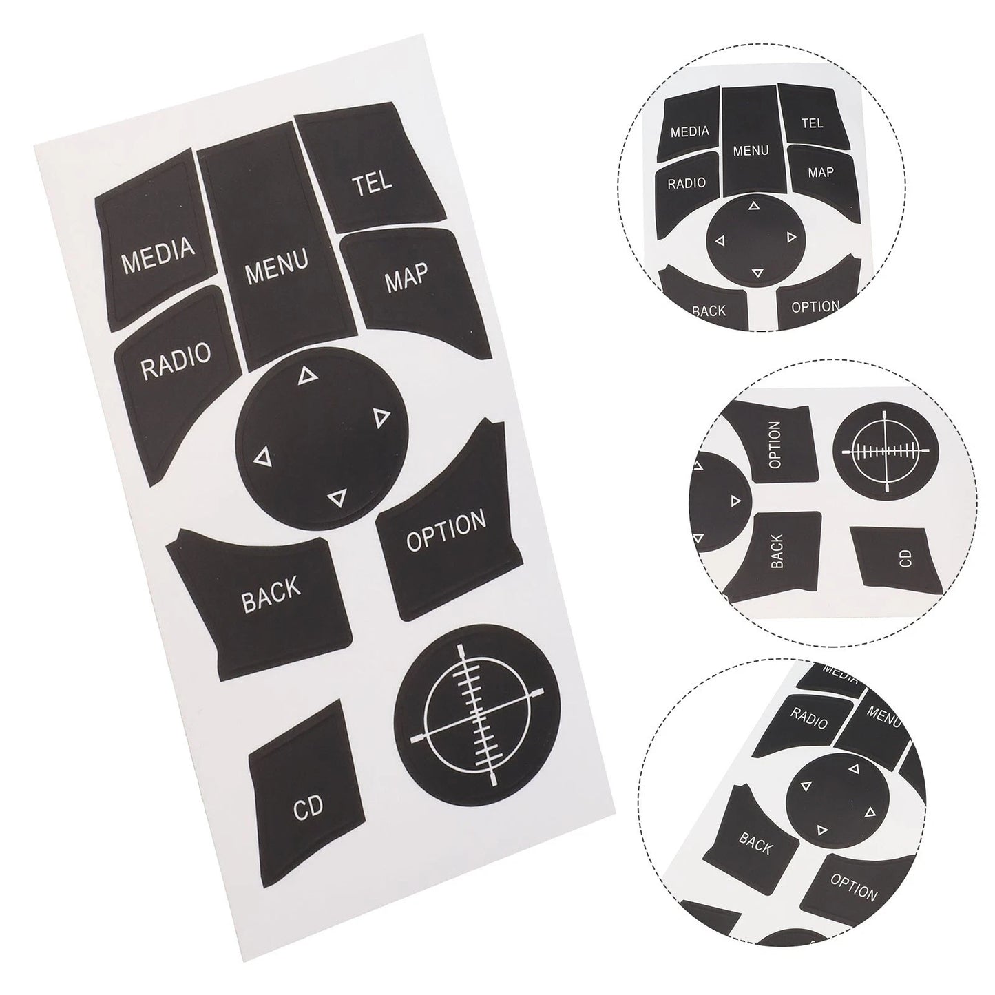 iDrive Button Repair Decal Sticker for BMW F30 F31 F34 E90 E92 E93 (2009–2015)