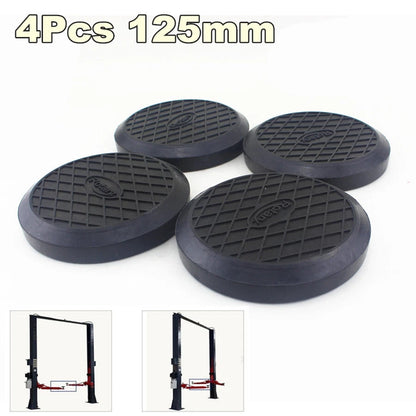 4 x 125mm Heavy Duty Rubber Arm Pads for Auto Truck Hoist