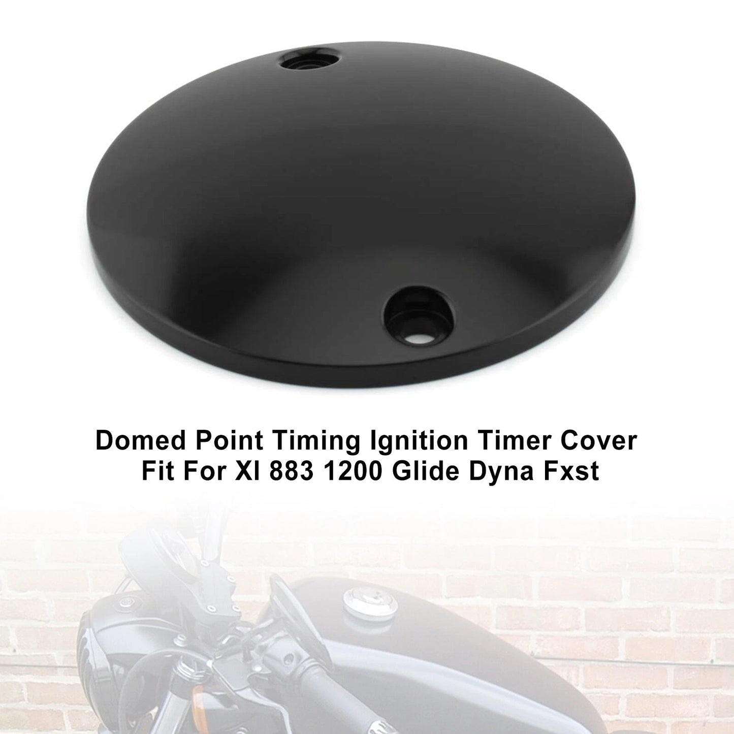 Curved Ignition Timing Cover Black for Harley XL 883 1200 (2004-2023)