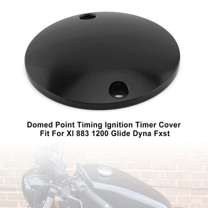 Curved Ignition Timing Cover Black for Harley XL 883 1200 (2004-2023)
