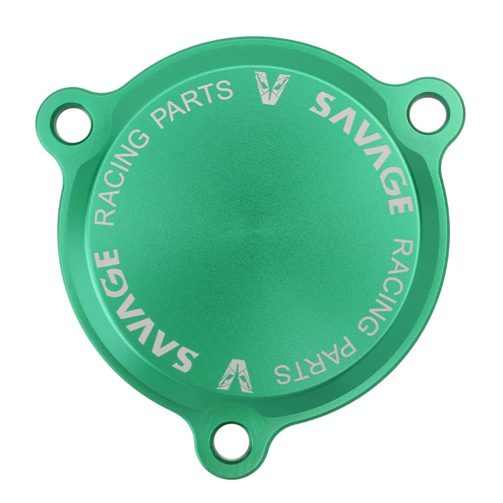Engine Oil Filter Cover Cap Green for KAWASAKI KLX 140 140L 2018-2023