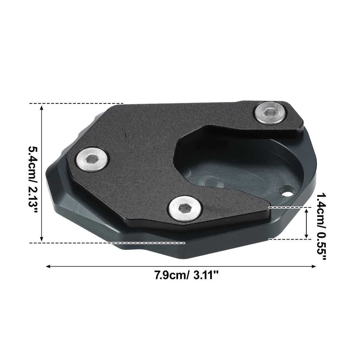 Set 1 Motorcycle Kickstand Pads for KAWASAKI Z900RS (2018–2022)