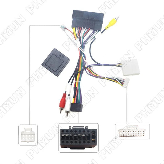 16 Pin Radio Audio Power Cable with Canbus Box for Hyundai Elantra, KIA
