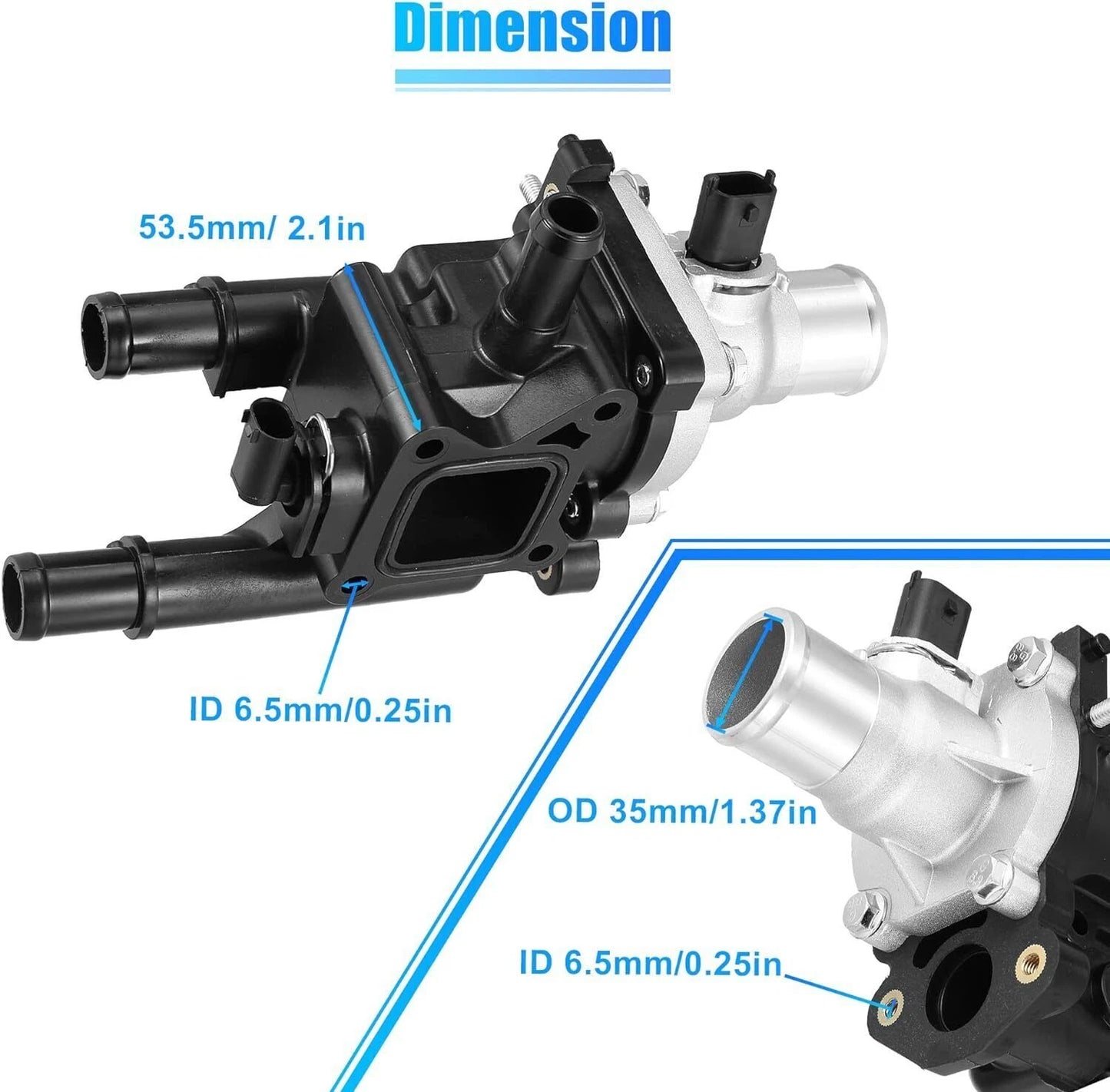 Thermostat Assembly Water Outlet for Chevrolet Sonic Cruze (2012–2016)