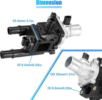 Thermostat Assembly Water Outlet for Chevrolet Sonic Cruze (2012–2016)