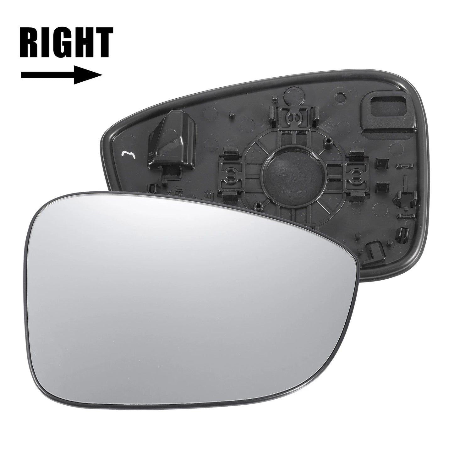 Right Side White Mirror Glass w/ Back for Honda Accord (2018-2022)