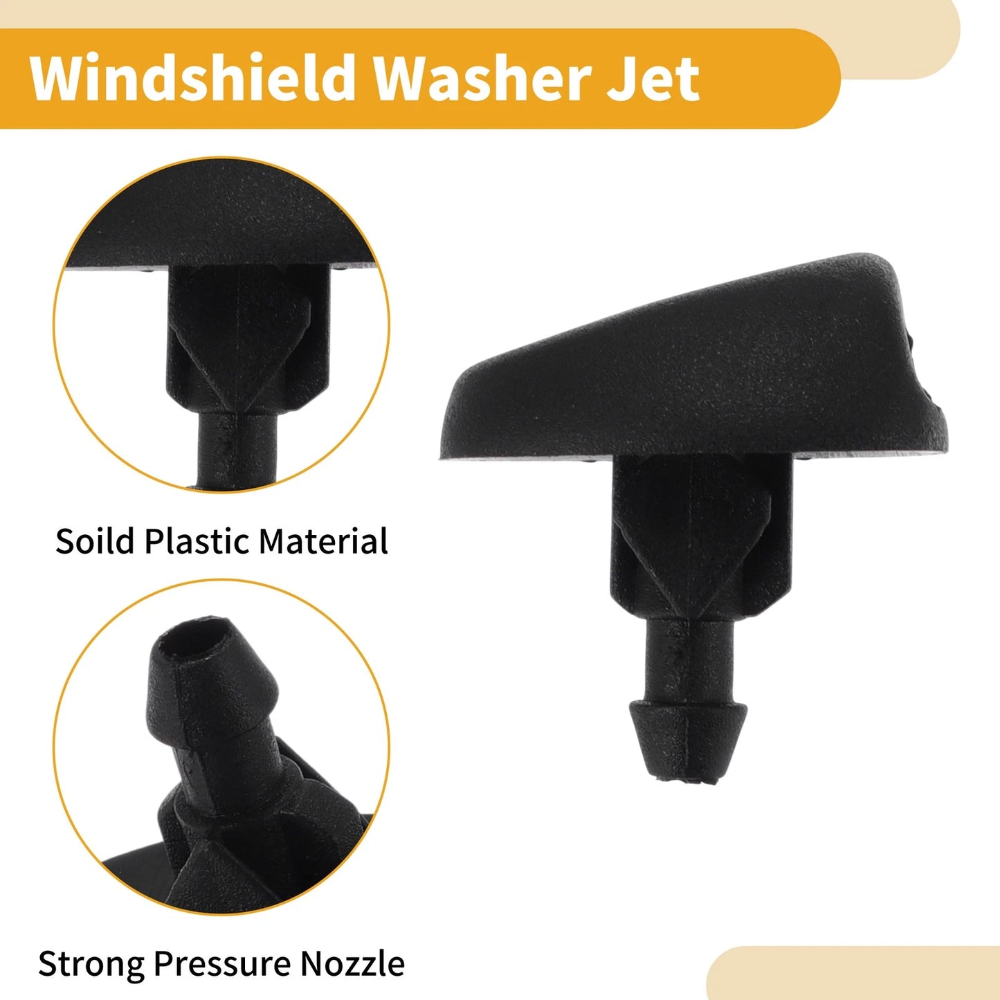 Front Windshield Washer Nozzles for Peugeot 207 (2007-2015)