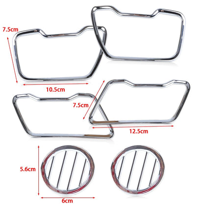 6 x Ventilation Grille Cover Chrome Frame Trim for Kia Sportage (2010-2016)