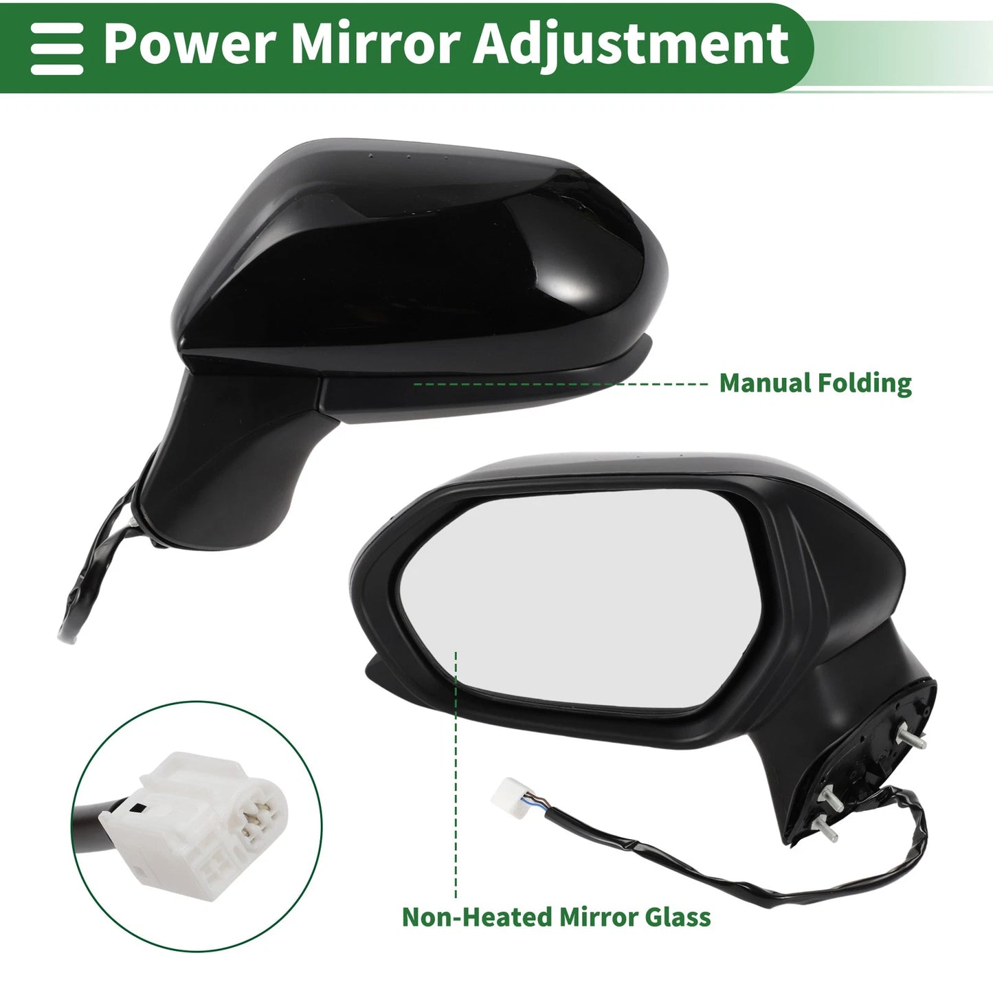 Left Side Door Mirror for Toyota Camry (2018-2023)