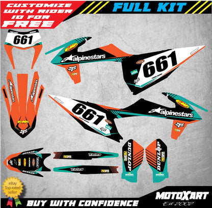 Custom Graphics Kit VITAL Style Stickers for KTM EXC (2020-2023)
