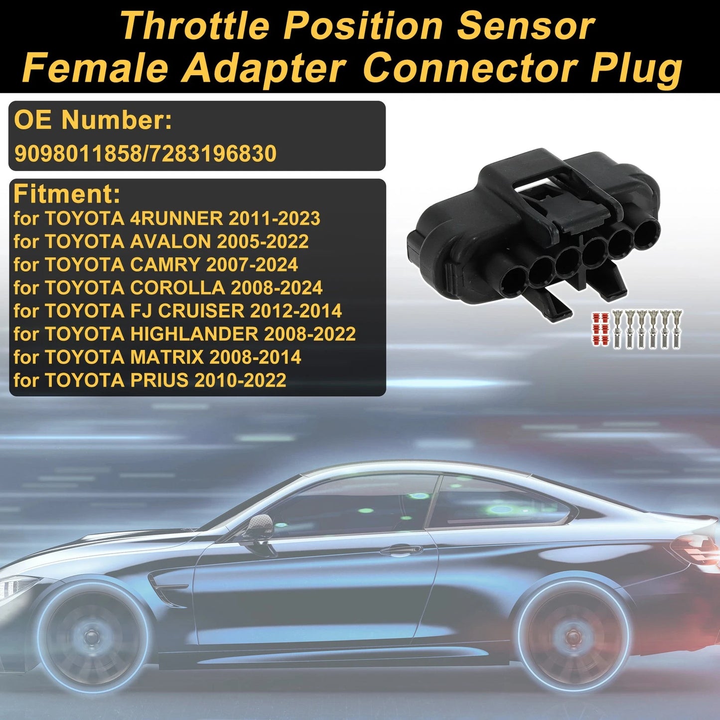 6 Pin Throttle Position Sensor Connector for Toyota 4Runner