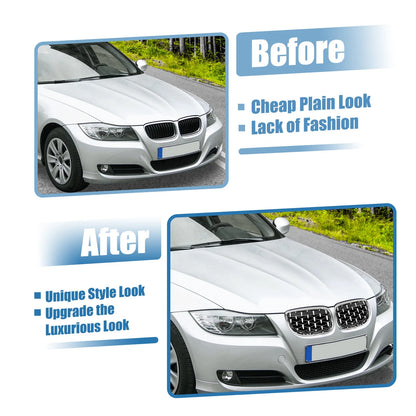 1 x Front Hood Bumper Grille Grill for BMW 328xi M3 335xi 328i Silver Tone