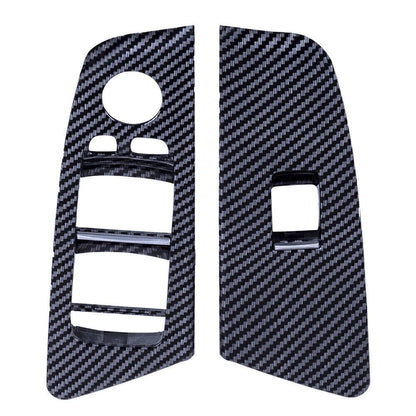 Carbon Interior Front Window Switch Lock Cover Trim for BMW 5 Series (2017-2023)