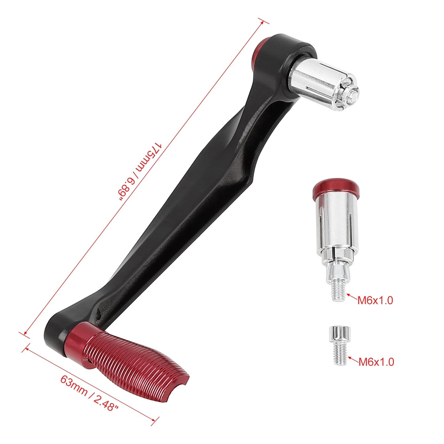 Pair 22mm Brake Clutch Lever Protector Hand Guard for Motorcycle Red