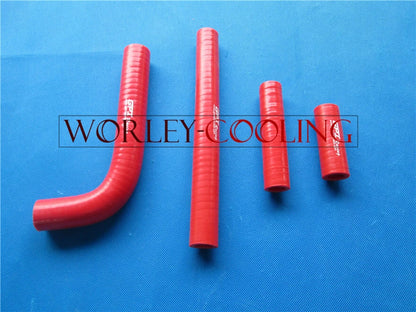 Aluminum Radiator & Red Hoses for Yamaha YZ400F WRF400 (1998-2000)
