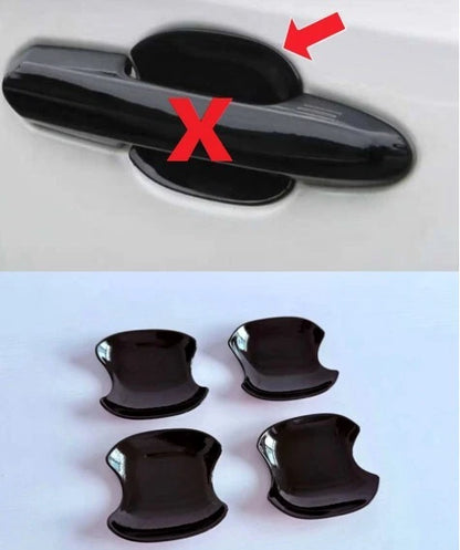 Door Handle Bowl Cover Trim for 2024-2025 Toyota Grand Highlander ABS Black