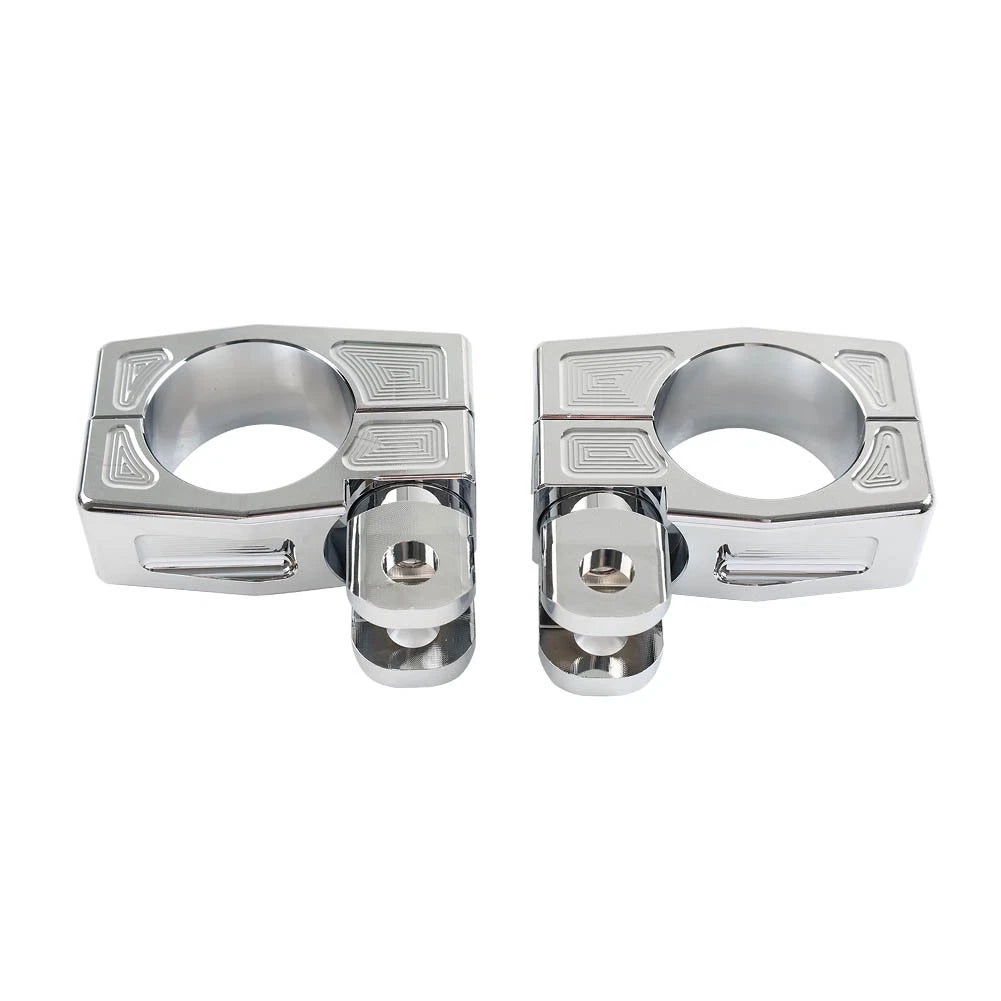 38MM Highway Crash Bar Mount Foot Peg Rest Clamp Bracket for Harley