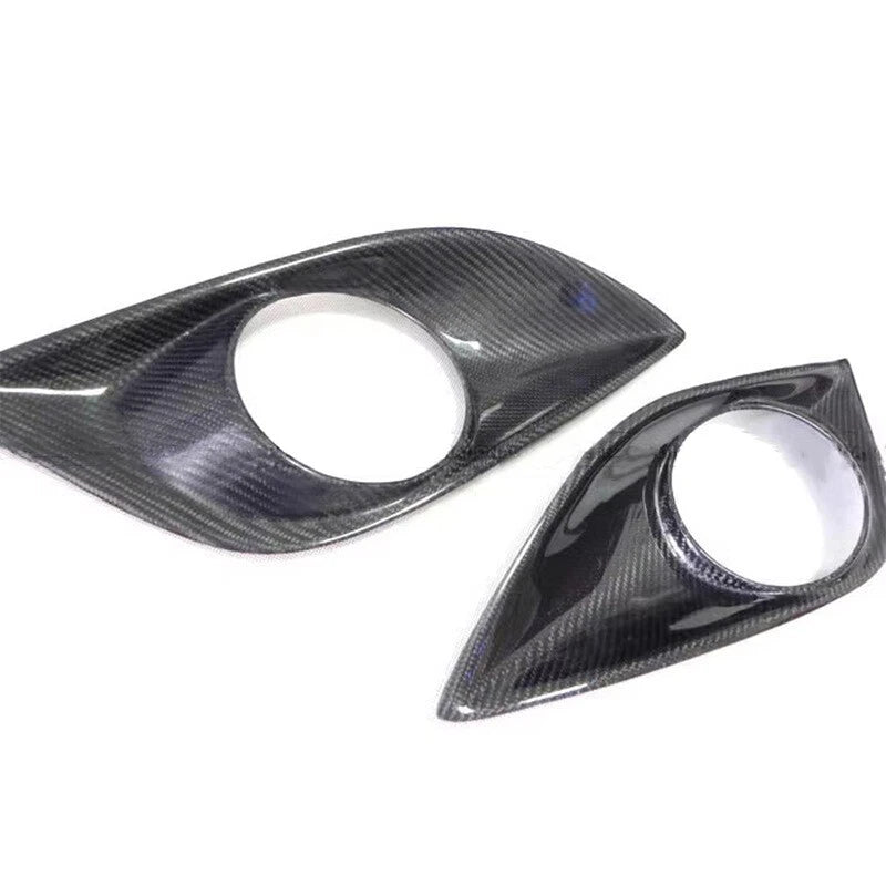 Real Carbon Fiber Front Bumper Fog Light Cover For Hyundai Veloster Turbo 12-17
