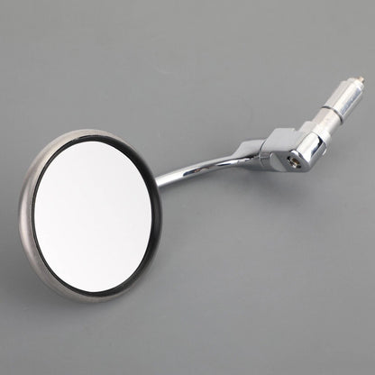 Mirrors Pair for 17.2-22mm Handlebars Chrome for Cafe Racer / HBobber