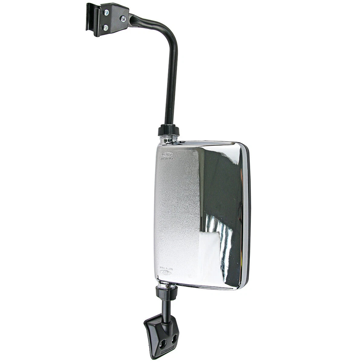 Front Left Chrome Manual Door Mirror for Mitsubishi Pajero (1982-1991)