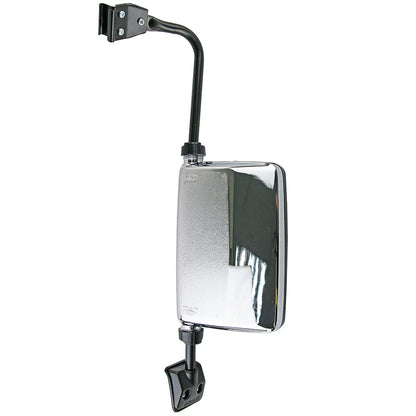 Front Left Chrome Manual Door Mirror for Mitsubishi Pajero (1982-1991)