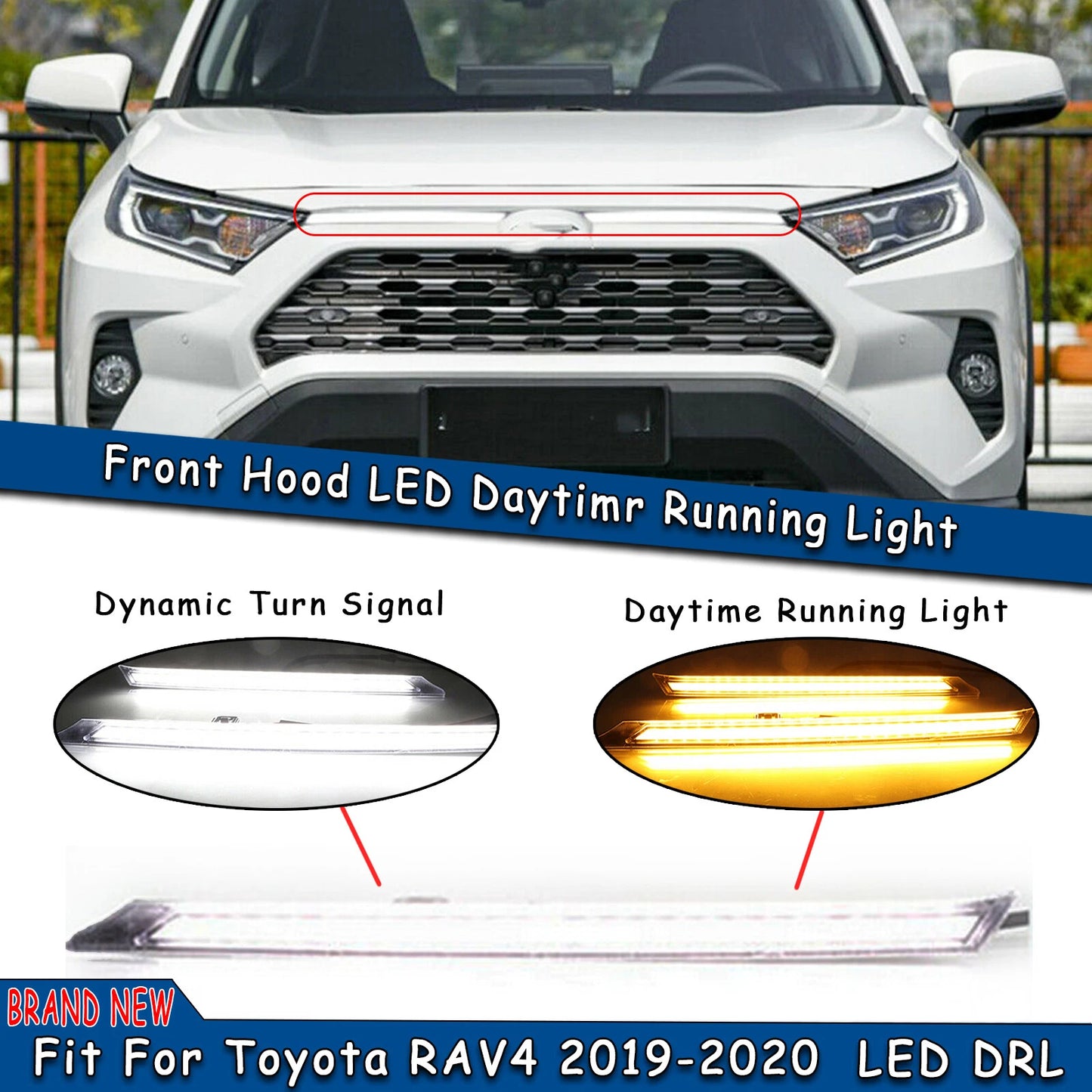 LED Daytime Running Lights for Toyota RAV4 (2019-2023)