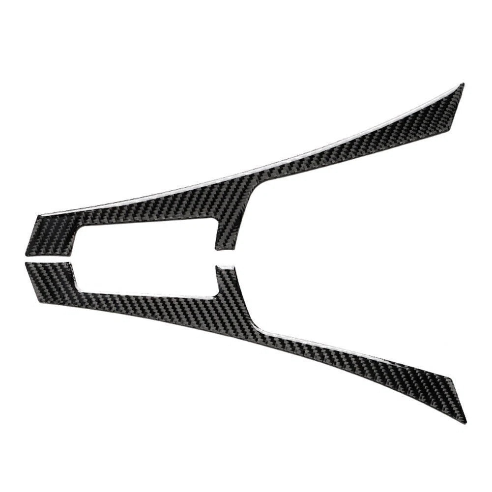 Black Carbon Fiber Console Panel Cover Trim for Infiniti Q50 Q60 (2013-2019)
