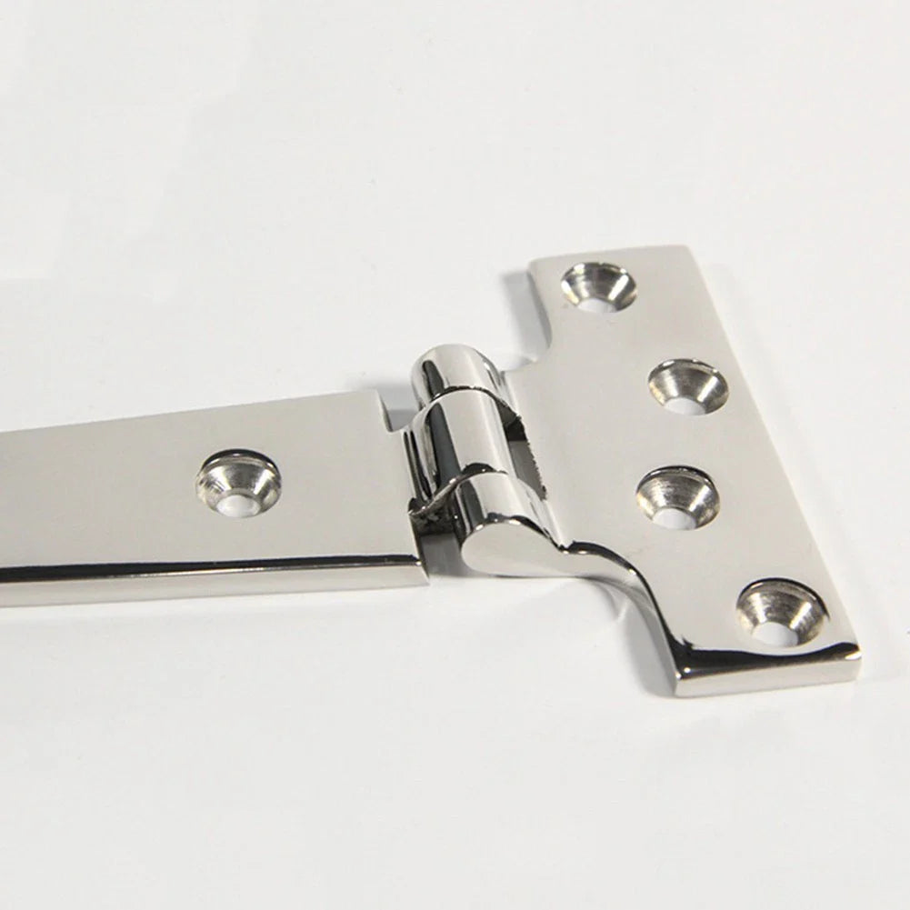 Heavy Duty 150mm T Hinges for Boat Hatches, 2 Pack, Stainless Steel