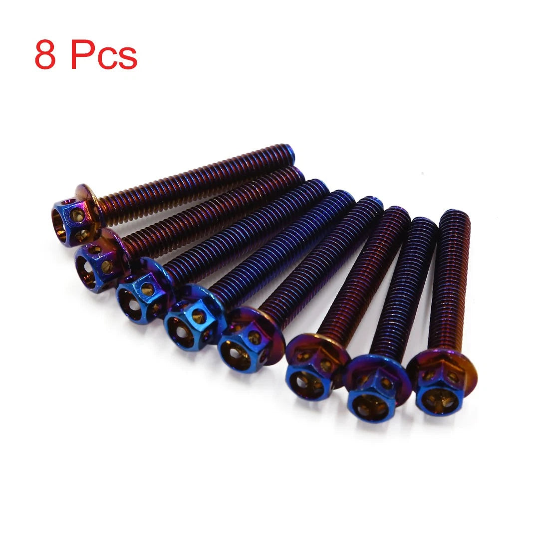 8Pcs / M6 x 40mm / Hexagon Bolts Screws Fastener for Motorcycle
