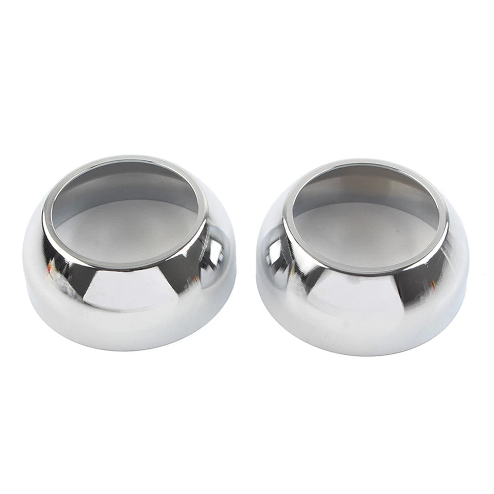 39mm Chrome Front Fork Boot Cap Covers for Harley Sportster Dyna FXR FXD