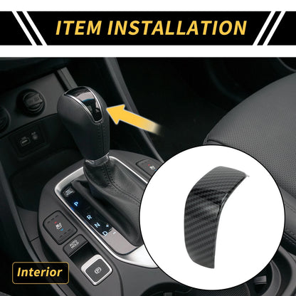 Carbon Fiber Gear Shift Knob Cover Trim for Ford Ranger (2023-2024)