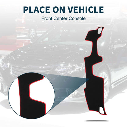 Dashboard Cover Mat for Honda Accord CY2 2024 Black Red