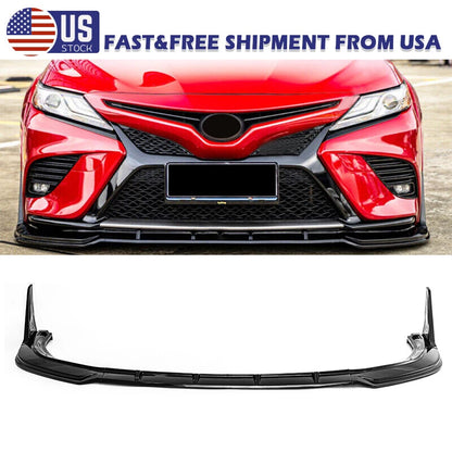 Front Bumper Spoiler Lip Splitter Winglet for Toyota Camry SE XSE (2018-2023)